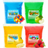 Stroj na cukrovú vatu - Farebný ochutený cukor na vatu 4 x 1kg MIX CHUTÍ (Farebný ochutený cukor na vatu 4 x 1kg MIX CHUTÍ)