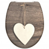 SCHÜTTE WC sedadlo s pomalým zatváraním WOOD HEART potlač duroplast - Viacfarebný - 15345-156955