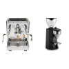 ECM Technika V Profi PID, olive + Rocket Espresso SUPER FAUSTO, black