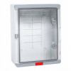 Plastový box IP 67, transparentné dvere, 500x400x180 mm