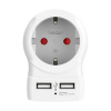 Adaptér na zásuvky Skross 1500282 USB x 2 Európsky 2,4 A