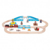 BIGJIGS TOYS Bigjigs Rail Dřevěná vláčkodráha piráti