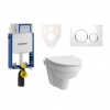 Cenovo zvýhodnený závesný WC set Geberit na zamurovanie + WC Laufen Laufen Pro Nordic SIKOGE2H4