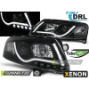 XENON PREDNÉ SVETLÁ TUBE LIGHT DRL ČIERNA pre AUDI A6 C6 04-08