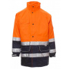 PAYPER SECURITY 000350-0093 / Reflexná zateplená parka 3v1 - orange/navy blue XXXL