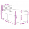 vidaXL Posteľný rám boxspring s matracom čierny 90x200 cm zamat - Čierna - 152966-50692