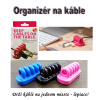 Organizér káblov - držiak na káble - čierny TV hit