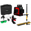 Krížový laser - PRO LK-360.3DG Zelený rovinný laser + PÓL (Krížový laser - PRO LK-360.3DG Zelený rovinný laser + PÓL)
