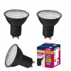 Žiarovka, žiarivka - 3x čierna LED žiarovka GU10 6,9 W OSRAM 4000K (3x čierna LED žiarovka GU10 6,9 W OSRAM 4000K)