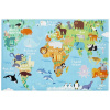 Ourbaby World map 33388-0 obdĺžnik 160 x 230 cm modrá
