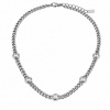 Victoria Filippi Stainless Steel Náhrdelník se zirkony Astrid - chirurgická ocel NH1390-YH1102A/107 Stříbrná 42 cm + 5 cm (prodloužení)