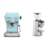 Ascaso Dream ONE, Kid Blue + Rocket Espresso SUPER FAUSTO, chrome