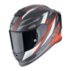 Prilba Scorpion EXO-R1 Evo Carbon Air RUNNER Matt Black Red Veľkosť: L (59-60 cm)