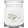 Aromatická svíčka Signature sklo střední White Gardenia 368 g - Yankee Candle
