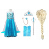 Kostým pre dievča - Sada šaty+Braid Frozen Elza Elsa SML (Plavky chvosta Arielka Bikini 120 cm)