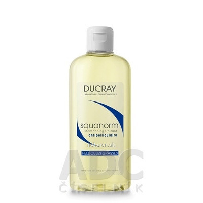 DUCRAY SQUANORM - PELLICULES GRASSES Šampón proti mastným lupinám 1x200 ml