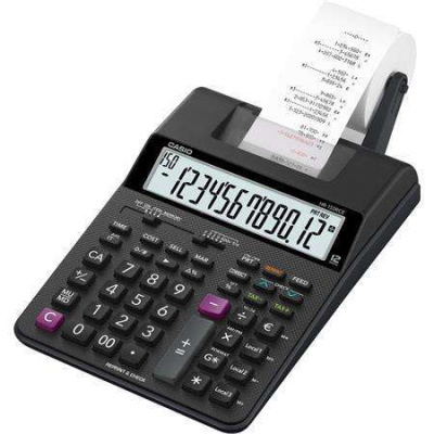 Kalkulačka CASIO, pásková, 12 číslic, 2 farebné tlačiarne, CASIO ”HR-150RCE” Casio