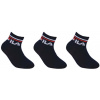 Detské ponožky FILA Quarter 3-pack navy|31-34