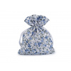 Darčekové vrecúško kvety 10x13 cm modrá svetlá 10ks