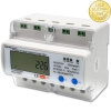 Qoltec 50883 Třífázové elektronické počítadlo | měřič spotřeby energie na DIN lištu | Wifi | TUYA | 400V | LCD |