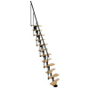 Minka STAIRS Modulové schodisko Vienna buk/čierna, 293,8 cm