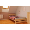 Postel z masívu borovice Kamil 180x200 cm - PRÍRODNÁ + rošt ZADARMO