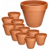 Hlinený kvetináč 7 terakotový keramický kvetináč - 12 ks