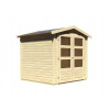 KARIBU HOLZTECHNIK Drevený domček KARIBU AMBERG 2 (82971) natur LG1754
