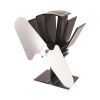 Krbový ventilátor HS Flamingo 2-lopatkový strieborný