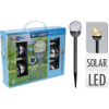Lampa solárna guľa sada 5 ks