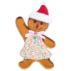 MagicHome Vianoce Dekorácia MagicHome Vianoce, Candy Line Perníkový panáčik, 19x3x32 cm