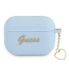 Kryt Guess Case Apple Airpods Pro Guaplschsb (Silicone Charm Heart Collection) Blue