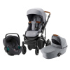 BRITAX RÖMER Set kočárek Smile III + hluboká korba + autosedačka Baby Safe 3 i-Size Frost Grey/Brown