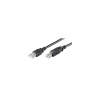 PremiumCord Kabel USB 2.0, A-B, 0.5m barva černá ku2ab05bk