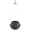 Kvetináč Lechuza Bola Color 23 All inclusive set slate - sivý 23x18 cm