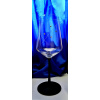 LsG-Crystal Sklenice na červené víno černé bezolovnaté sklo 24 x Swarovski krystal ručně ryté dekor Karla Sandra-7005 450ml 6 ks