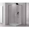 Polysan THRON LINE ROUND štvrocový sprchový kút 80x80 cm roh vstup Číre/Chróm Posuvné dv TL2880-5005