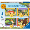 RAVENSBURGER Puzzle Gruffalo: Rozprávkové príbehy 4v1 (12, 16, 20, 24 dielikov)