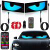 2XLAMPA AUTO DIY LED PÁSIK 70*173mm DIABOLSKÉ OČI NÁKLADNÉ AUTO TIR SUV