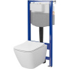Cersanit CERSANIT Podomietková súprava AQUA 50 MECH QF misa CITY PRO SQUARE, duroplastové sedadlo S701-890