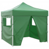 zahrada-XL Zelený skladací párty stan so 4 stenami 3 x 3 m 41468