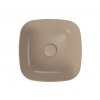 Cersanit Larga, umývadlo na dosku 38x38x13,5 cm, hnedá matná, K677-058