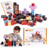 MULTISTORE Magnetické kocky 86 dielov – magnetická stavebnica pre deti 3+ so šablónami