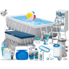 Obdĺžnikový rámový bazén Intex 488 x 244 cm (Rám záhradného bazéna 488x244x107 Intex 26792 21W1 Kompletná sada MODEL2024)