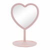 Kozmetické zrkadlo s ľad podsvietením, Pink Heart Innogio