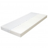 vidaXL Matrac 120x200 cm, 7-zónový, PU pena 10 cm, H2 H3 - Biela - 14016-155685