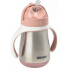 Beaba Hrnek termoizolační s brčkem nerez 250ml Pink