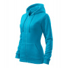 MALFINI® Mikina dámska Trendy Zipper tyrkysová Veľkosť: 2XL 4114417
