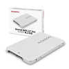 AXAGON RSS-M2SD SATA - M.2 SATA SSD interný 2.5 ALU box strieborný
