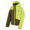 Husky Gomez Kids dětská lyžařská bunda bright green/dark khaki Velikost: 122